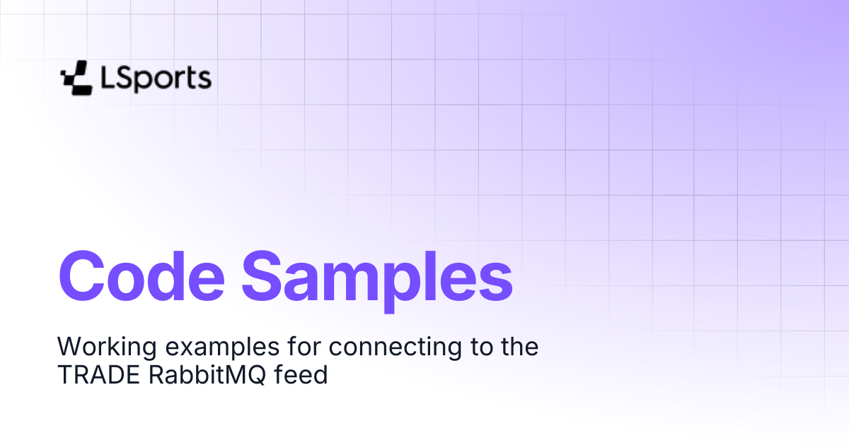 Code Samples | LSports